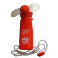 LED light mini battery handy fan 