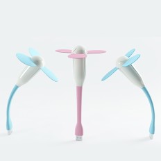 竹蜻蜓USB迷你电动手提风扇