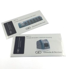 Microfiber mobile phone cleaning sticker-Giesecke and Devrient