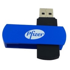 Rotating Metal case USB Stick -Pfizer