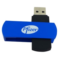 Rotating Metal case USB Stick -Pfizer