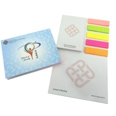Sticky memo pad with fluorescent PET post-it -PolyU
