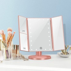 LED檯面補光折疊化妝鏡