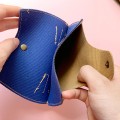 Portable Dustproof Double layer PU Leather Mask Storage Bag