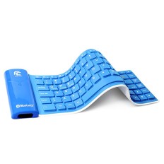 Foldable soft silicon bluetooth keyboard