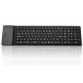 Foldable soft silicon bluetooth keyboard