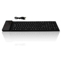 Foldable soft silicon bluetooth keyboard