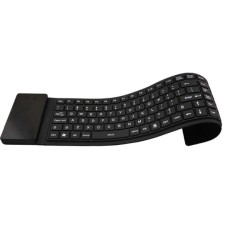 Foldable soft silicon bluetooth keyboard