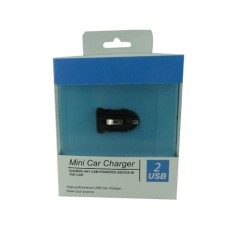 Mini USB car charger (with 2 USB port)