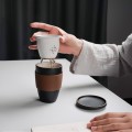 Portable Brigade Ceramic Filter Tea Cup
