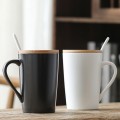 Wood Cover Ceramic Mug 400ml