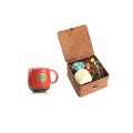 Ceramic Mug Rattan Gift Box Set