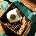 Ceramic Mug Rattan Gift Box Set