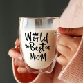 Double wall glass coffee cup
