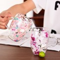 Double wall glass coffee cup