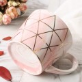 Marble pattern ceramic cup