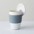 Ceramic cup with lid