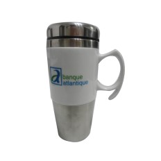 Stainless steel ceramic mug
