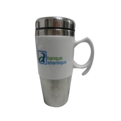 Stainless steel ceramic mug