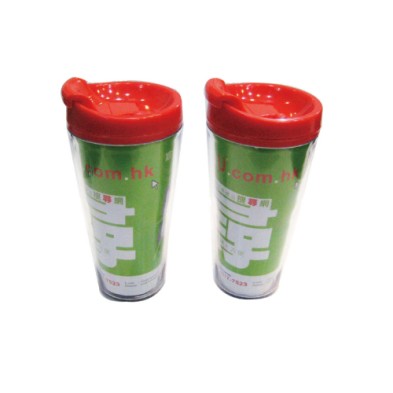 Plastic advertising coffee cup (280ml) plastic bottle 