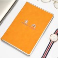 Notebook with metal border