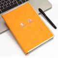 Notebook with metal border