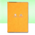 Notebook with metal border