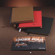 PU Hard Cover Perfect Binding Notebook 