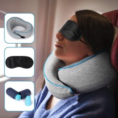 Travel Memory Foam U-shaped 360° Nlastic Neck Pillow