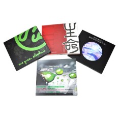 DVD/CD paper folder & plastic tray