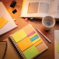 XD Design A5 Kraft spiral notebook with sticky notes P772.119