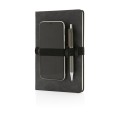XD Design Deluxe hardcover PU notebook A5 with phone and pen holder P774.232