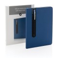 XD Design Standard hardcover PU A5 notebook with stylus pen P773.315