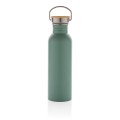 XD Design Modern stainless steel bottle with bamboo lid P436.837