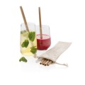 XD Design Reusable bamboo drinking straw set 6 pcs P269.519