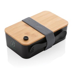 XD Design PP lunchbox with bamboo lid & spork P269.611