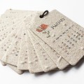 Plantable seed paper calendar  