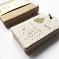 Plantable seed paper calendar  