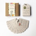 Plantable seed paper calendar  