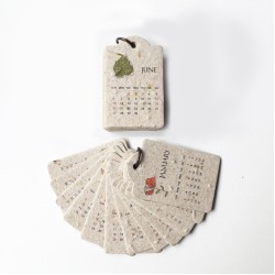 Plantable seed paper calendar  