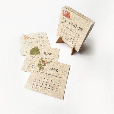 Creative Seed Paper Bracket Desk Calendar