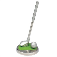 Golf pen stand with pen