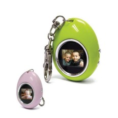 Egg shape digital photo frame with keychain