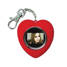 Heat shape digital photo frame with keychain