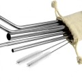 Stainless Steel Drinking Straws (7 Pieces Set)