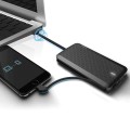 Ultra Slim Power Bank 8000mAh with Built in Cables