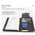8000 mAh wireless charging with power bank notebook