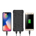 Qi Wireless Charging 10000mAh Power Bank 2USB With Suction Cup