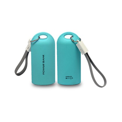 2 in 1 USB cable power bank keychain 5200mAh