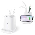 Desk Wireless Charger With Pen holder & USB Hub & Phone Stand